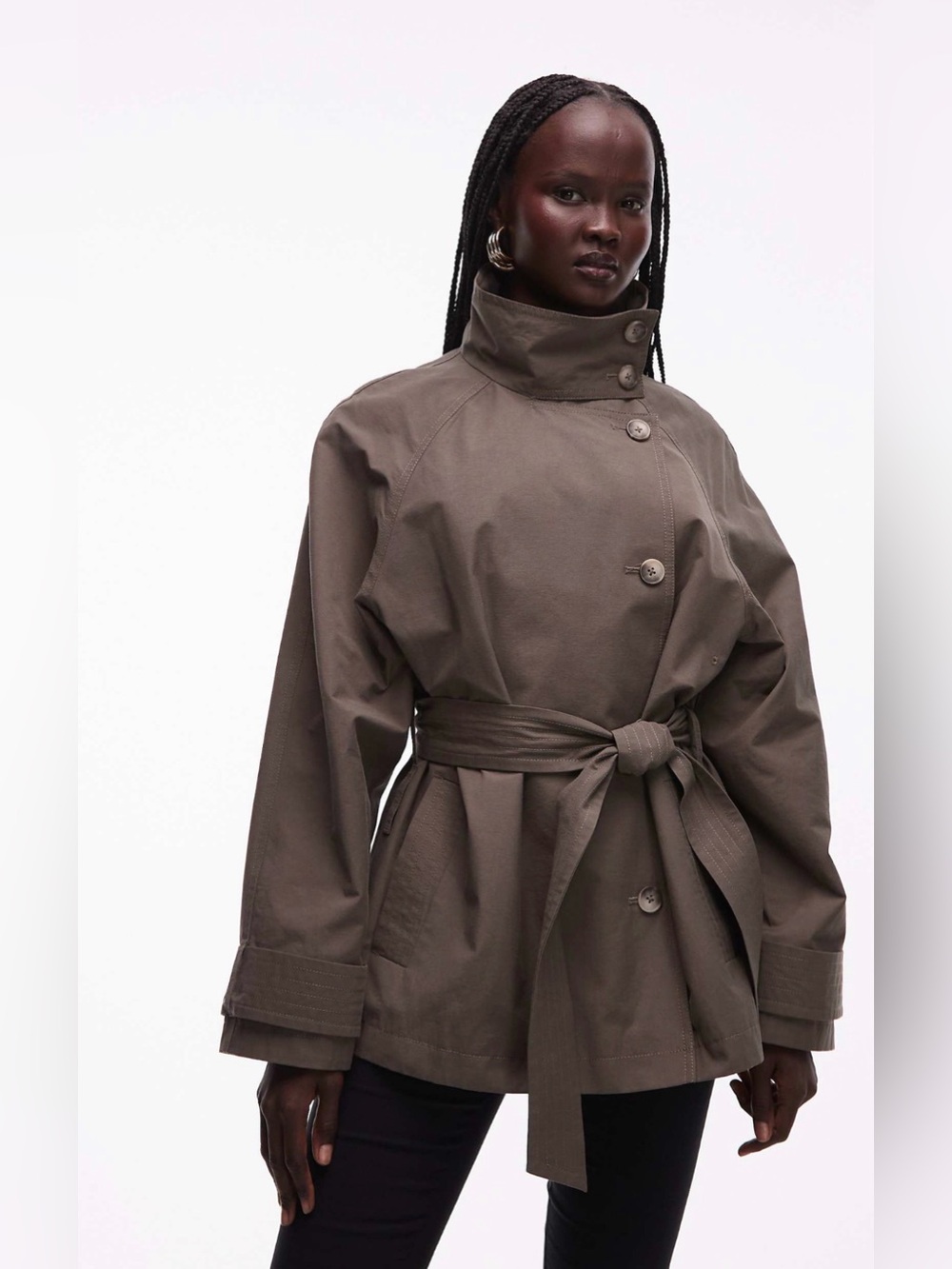 SOLD OUT ASOS DESIGN COLLECTION FUNNEL TRENCH COAT!